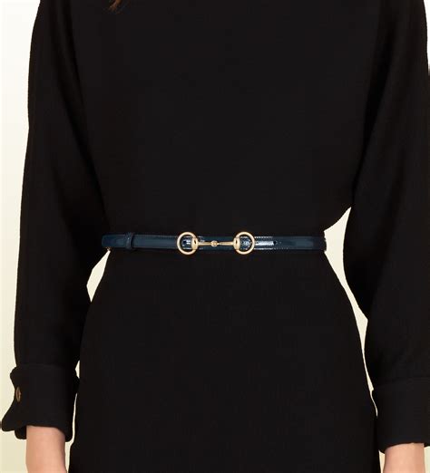 gucci thin patent belt|thin Gucci belt women's.